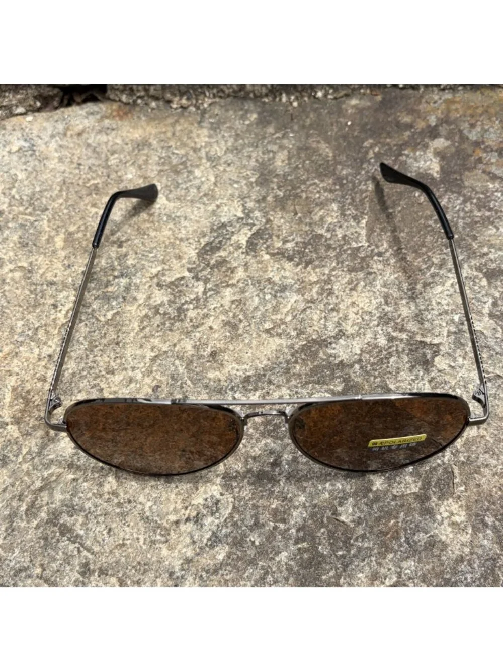 Polarized Brown Aviator Sunglasses Matte Brown Frame Driving Lenses Pilot Retro